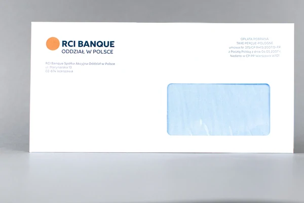 RCI Banque S.A. Oddział w Polsce Business envelopes - DL