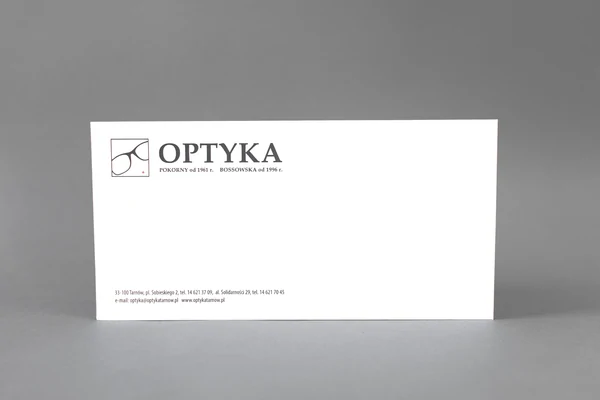 Optyka Pokorny Tarnów Business envelopes - DL