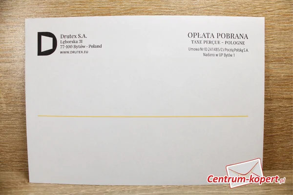 Drutex S.A. Business envelopes - C6