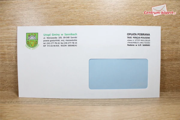 Urząd Miasta i Gminy Sanniki Business envelopes - DL