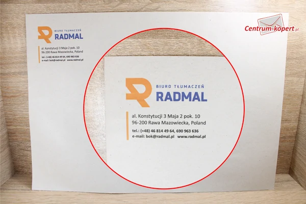 Biuro Tłumaczeń RADMAL Eco-friendly envelopes - C4