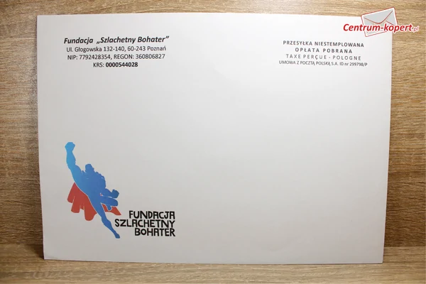 Fundacja - Szlachetny Bohater Business envelopes - C5