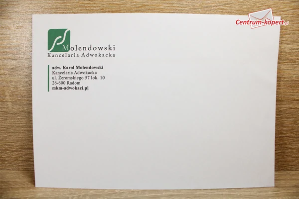 Adwokat Karol Molendowski - Kancelaria Adwokacka Business envelopes - C6
