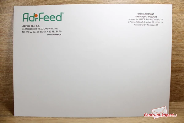 AdiFeed sp. z o.o. Business envelopes - C5