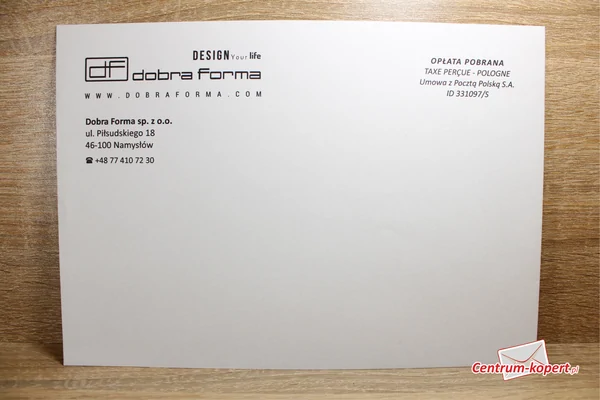 DOBRA FORMA sp. z o.o. Business envelopes - C5