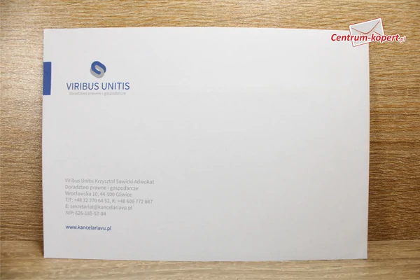 Viribus Unitis Krzysztof Sawicki Adwokat Business envelopes - C6
