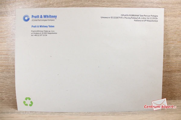 Pratt & Whitney Tubes Eco-friendly envelopes - C5
