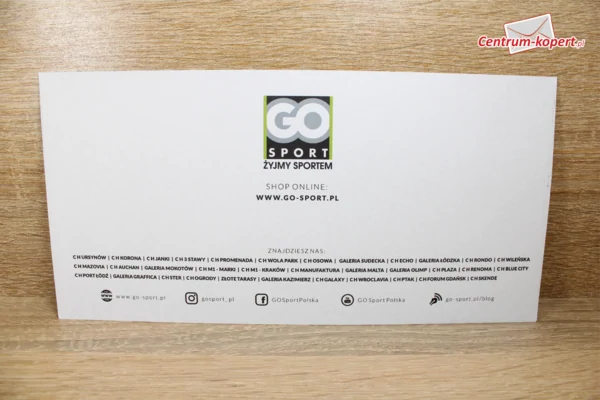 GO Sport Business envelopes - DL
