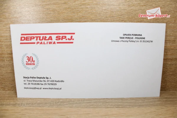Stacja Paliw Deptuła sp.j. Business envelopes - DL