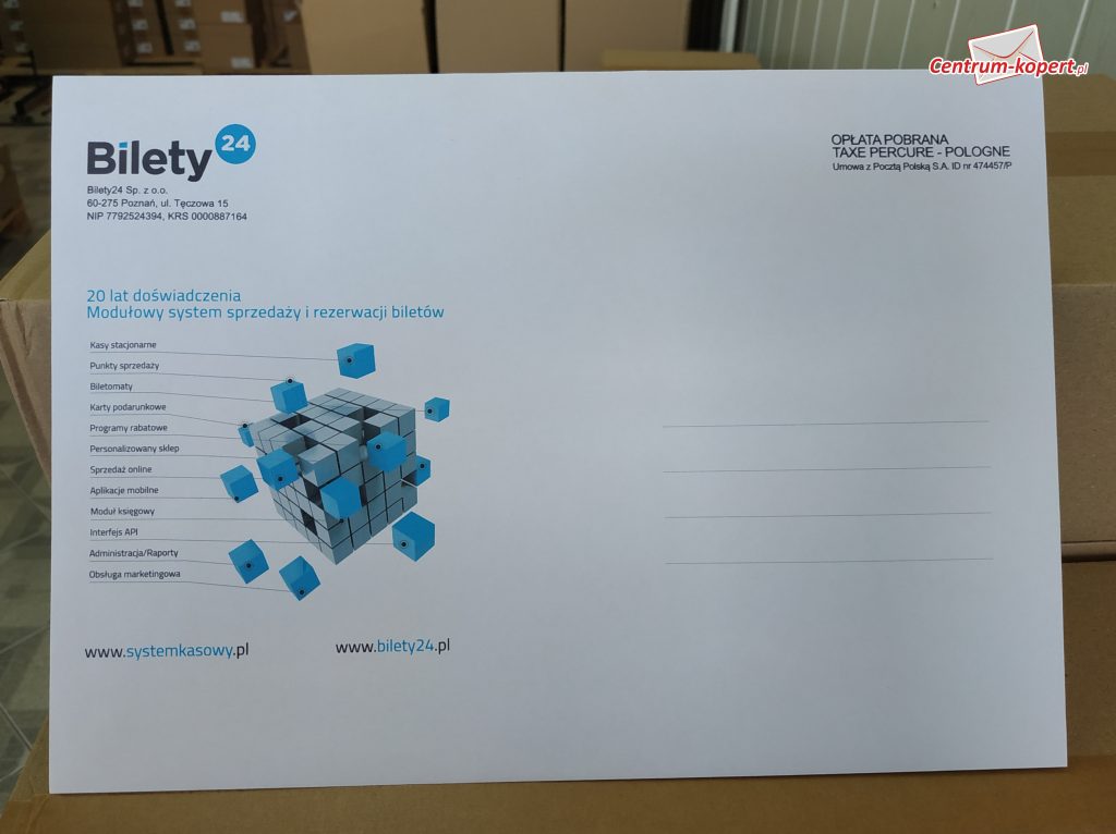 Firma Bilety24.pl - Koperta C4 HK
