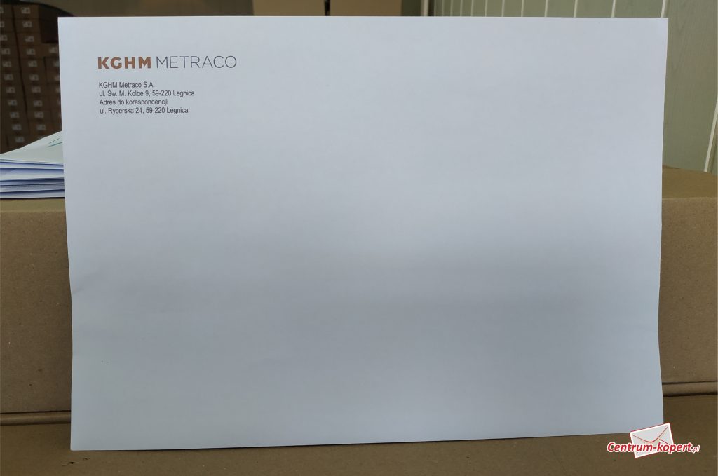Firma KGHM METRACO - Koperta C4 HK