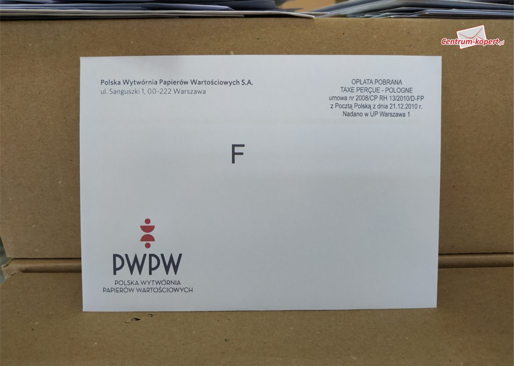 Firma Polska Wytwórnia Papierów Wartościowych - Koperta C6 HK