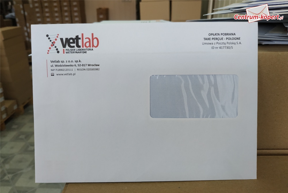 Firma Vetlab - Koperta C5 HK OKP