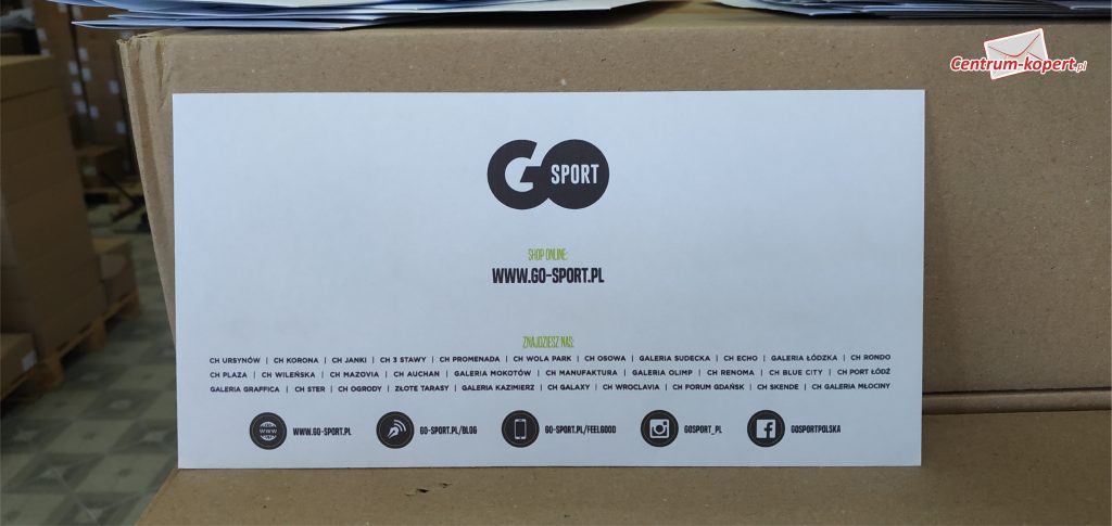Firma GO-SPORT - Koperta DL SK