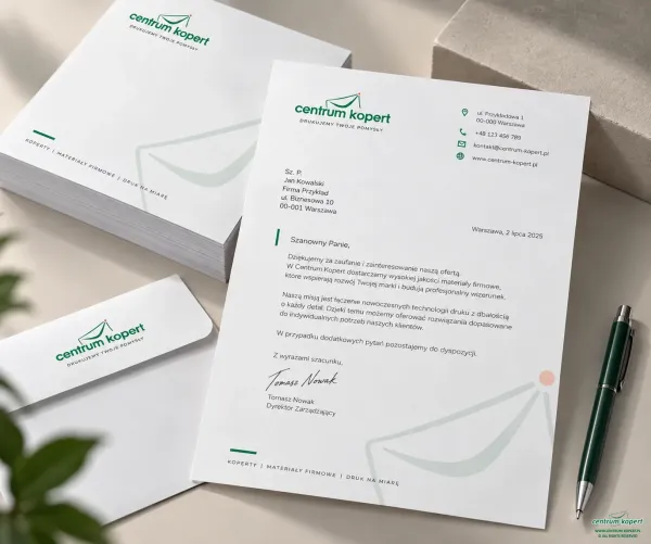 Letterhead centrum kopert kolarz zdjęć