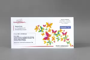 Koperty C65 z nadrukiem | Długi bok | Zaklejane na mokro | Białe | 80 g/m2
