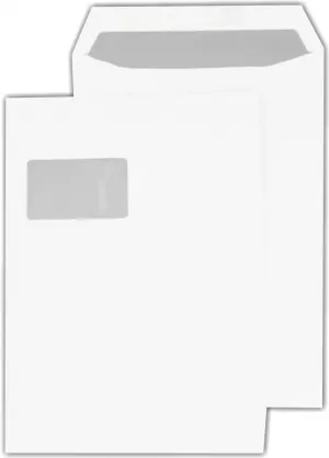 Koperty C4 HK - okno lewe 45x90 mm - (z paskiem samoprzylepnym) - biała - 90 g/m2