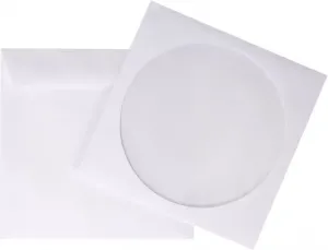 Koperty CD/DVD SK (samoklejące) - okno okrągłe - biała - 80 g/m2
