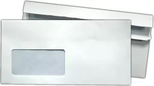 Koperty DL - okno lewe 45x90 mm - SK (samoklejące) biała 75 g/m2