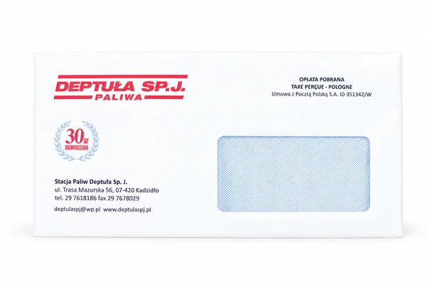 Deptula. S.j. Čerpací stanice Firemní obálky - DL