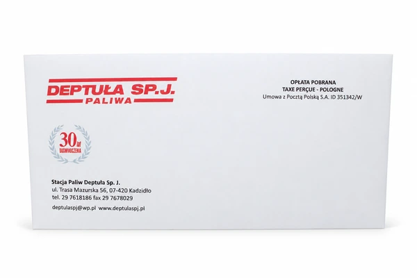 Stacja Paliw Deptuła sp.j. Firemní obálky - DL