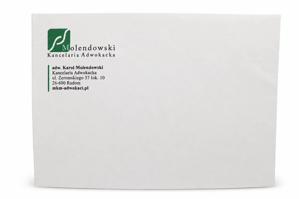 advokát Karol Molendowski - obálky advokátní kanceláře - C6
